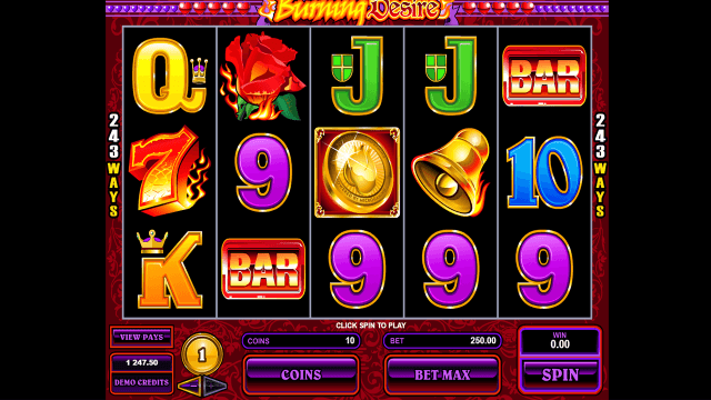 Игровой интерфейс Burning Desire 2